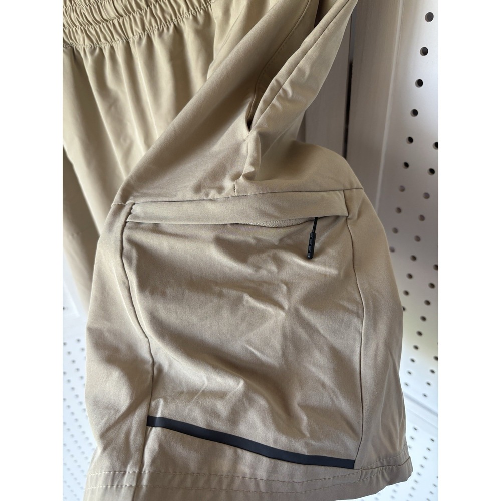 Apana Pull On Cargo Shorts Poly/Spandex Outdoor Active Hiking Beige Men's Lg - Picture 3 of 6